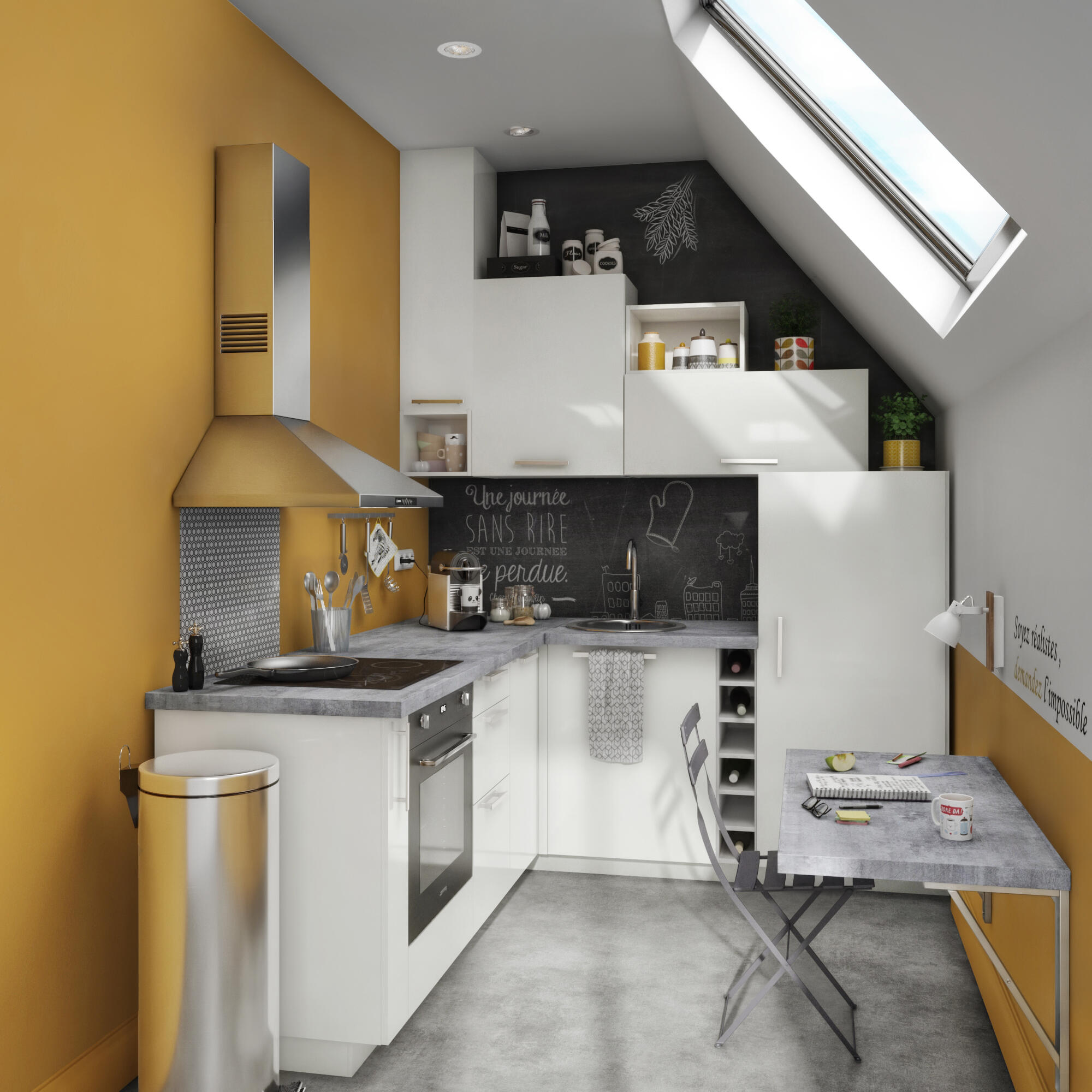 Kit de portas de canto inferior Delinia Sevilha 37X77 cm branco brilho - 3