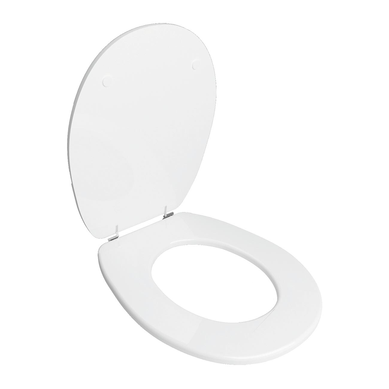 Copriwater Piemonte ovale universale in mdf bianco - 4