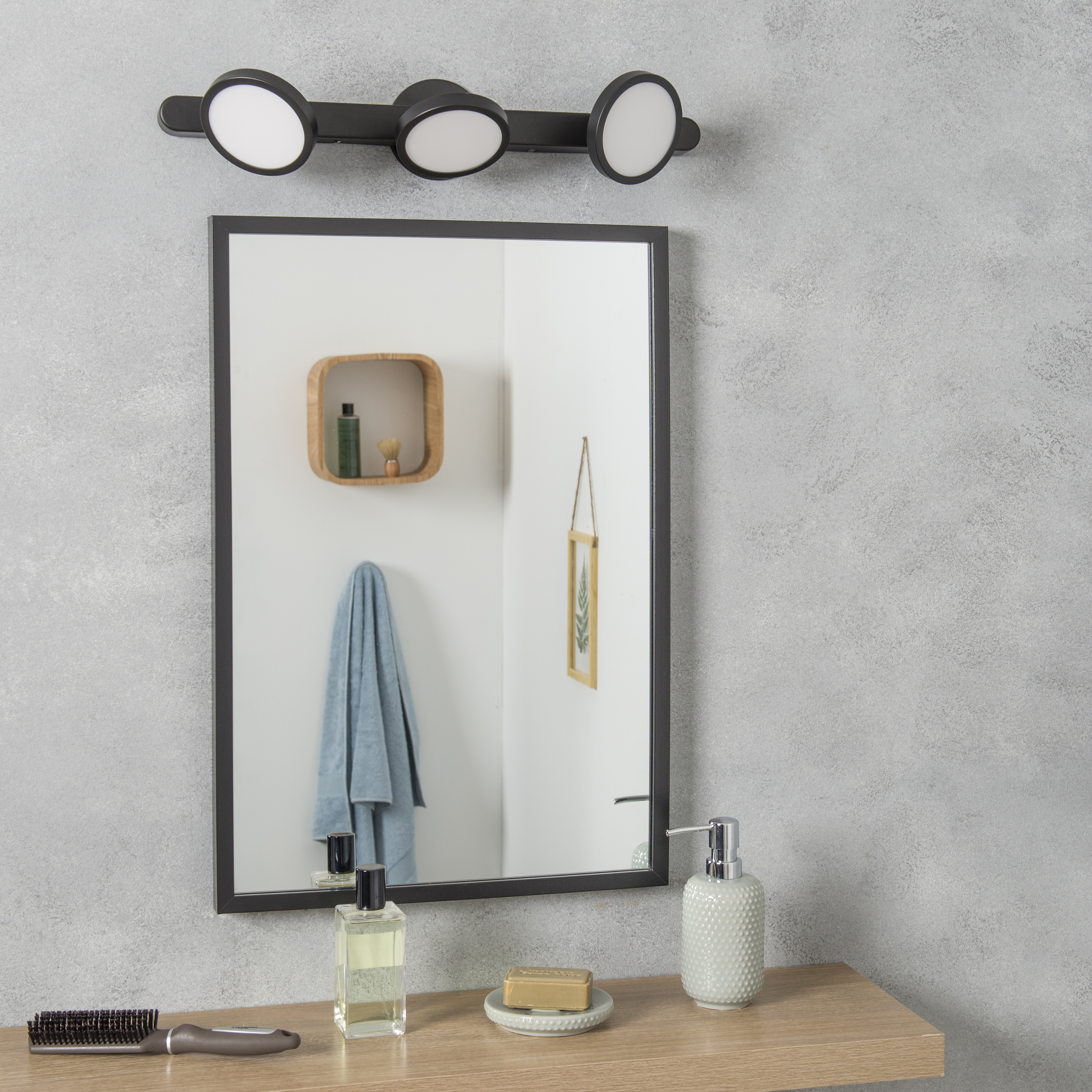 Listwa reflektorowa łazienkowa Loya IP44 czarny 3 x 500 lm LED Inspire - 8