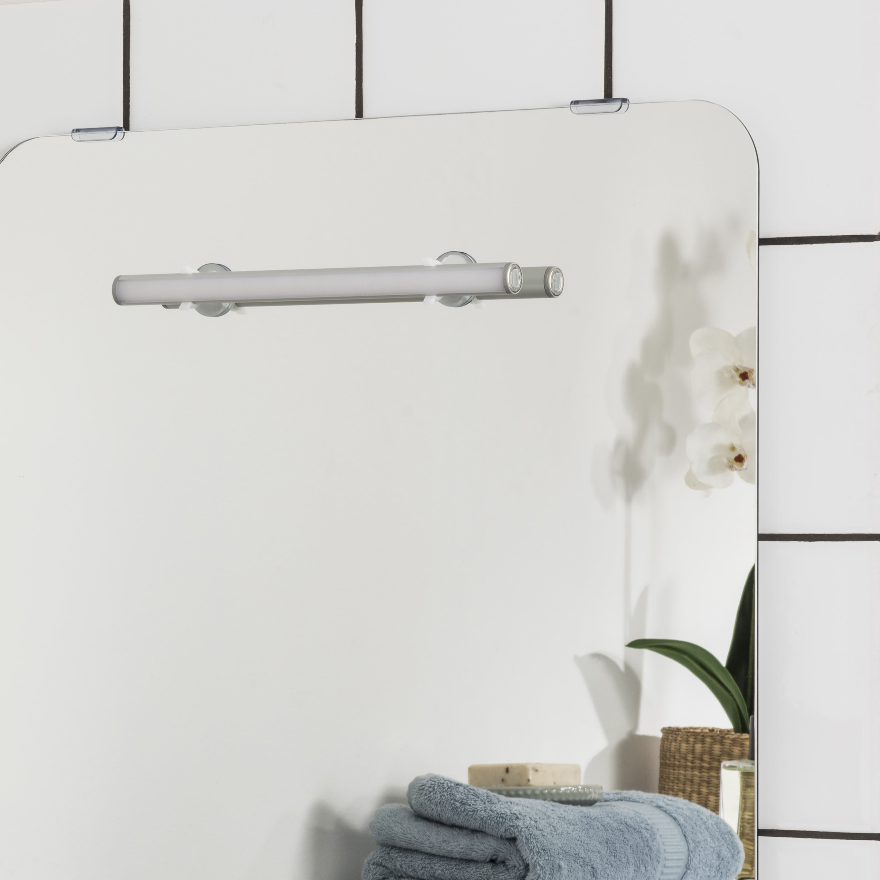 Aplique LED INSPIRE gris USB Ø25 250lm 4000K IP44 - 3