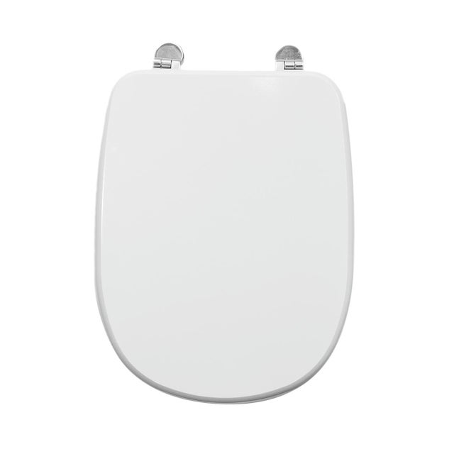 Copriwater Sintesi rettangolare universale in mdf bianco