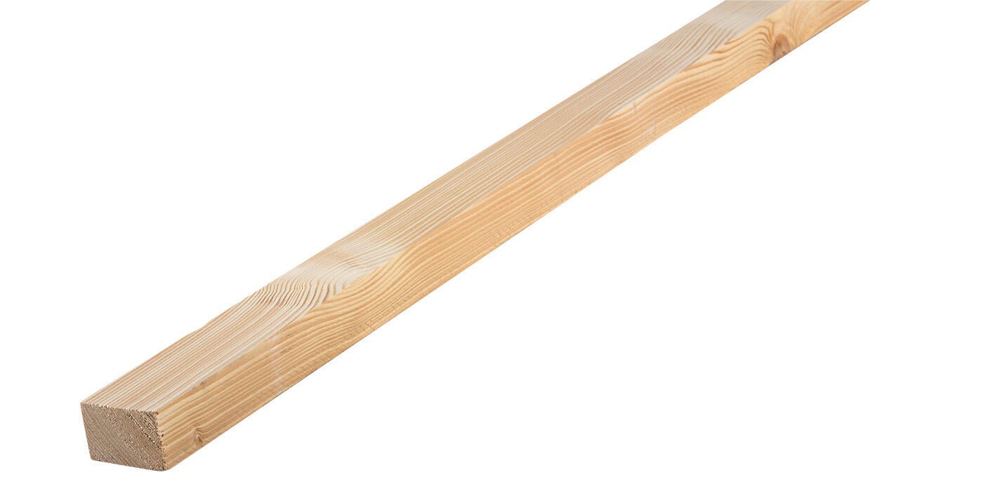 Lot de 10 tasseaux sapin, Ep.13 x l.27 mm mm, 2 m - 2