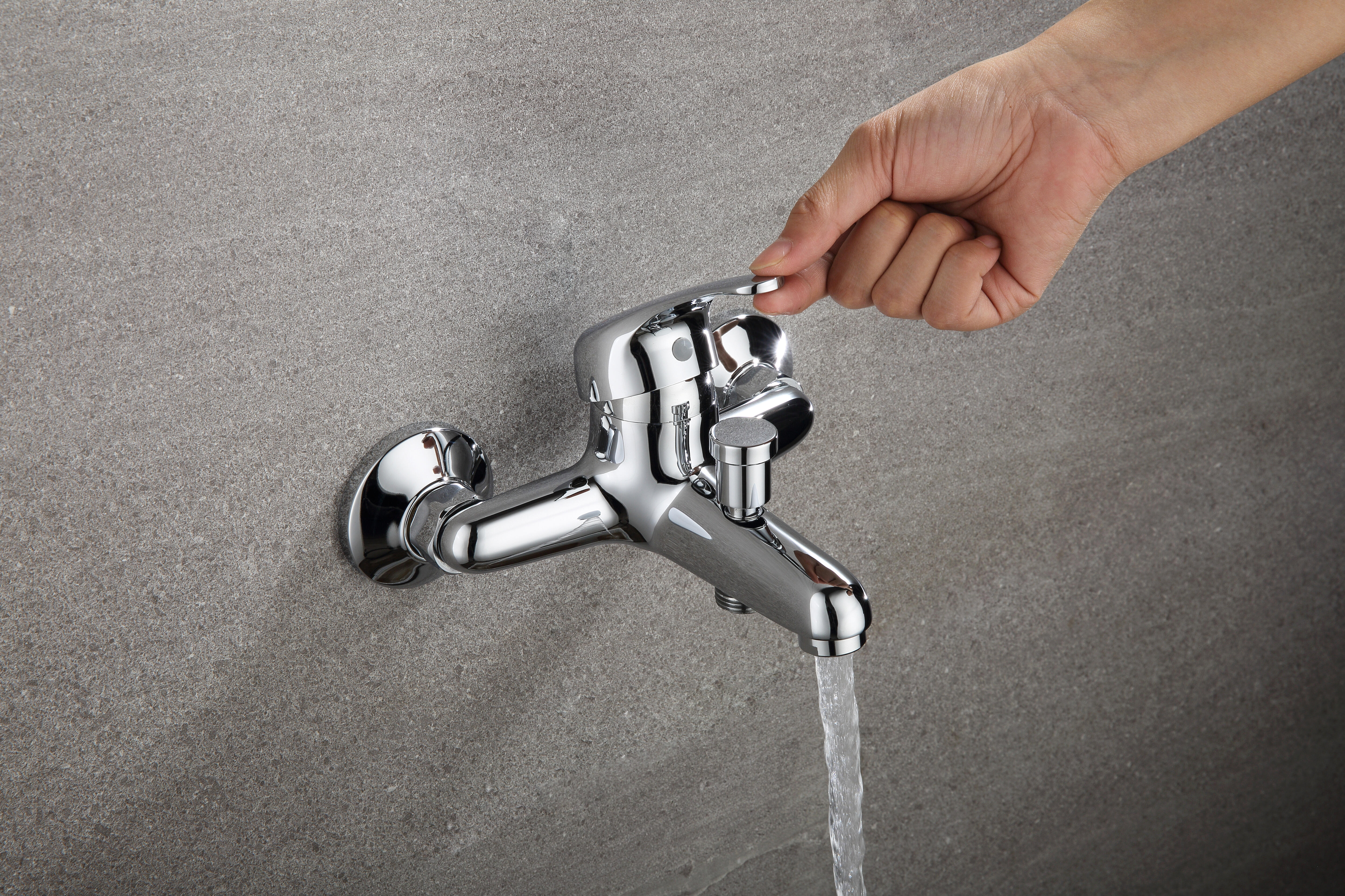 Grifo de bañera monomando SENSEA Natu cromo brillo Latón - 8