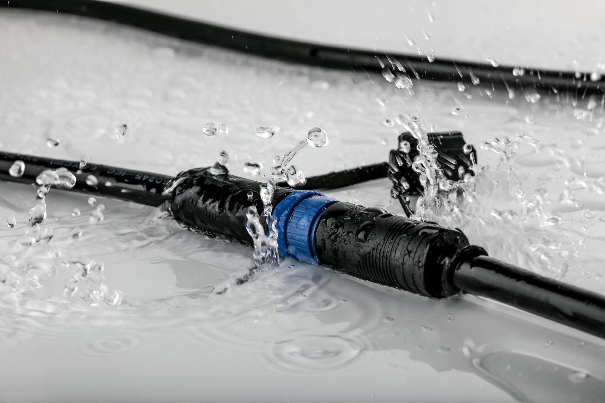 Câble de connexion extérieur (1in-1out)Plug & Shine IP68 5m noir, PAULMANN - 5