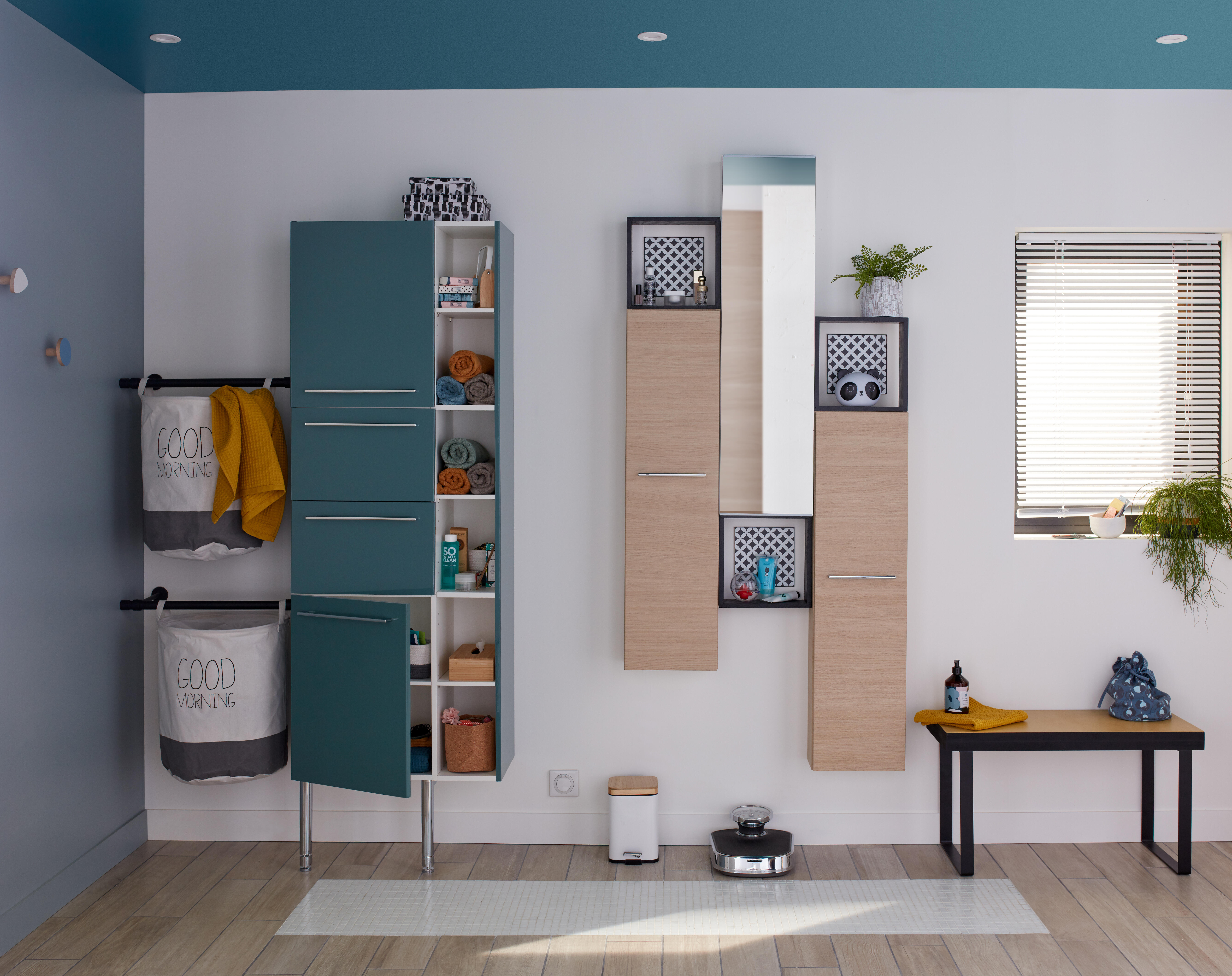 Porte, l.30 x H.115cm, Chêne Naturel, Remix - 3