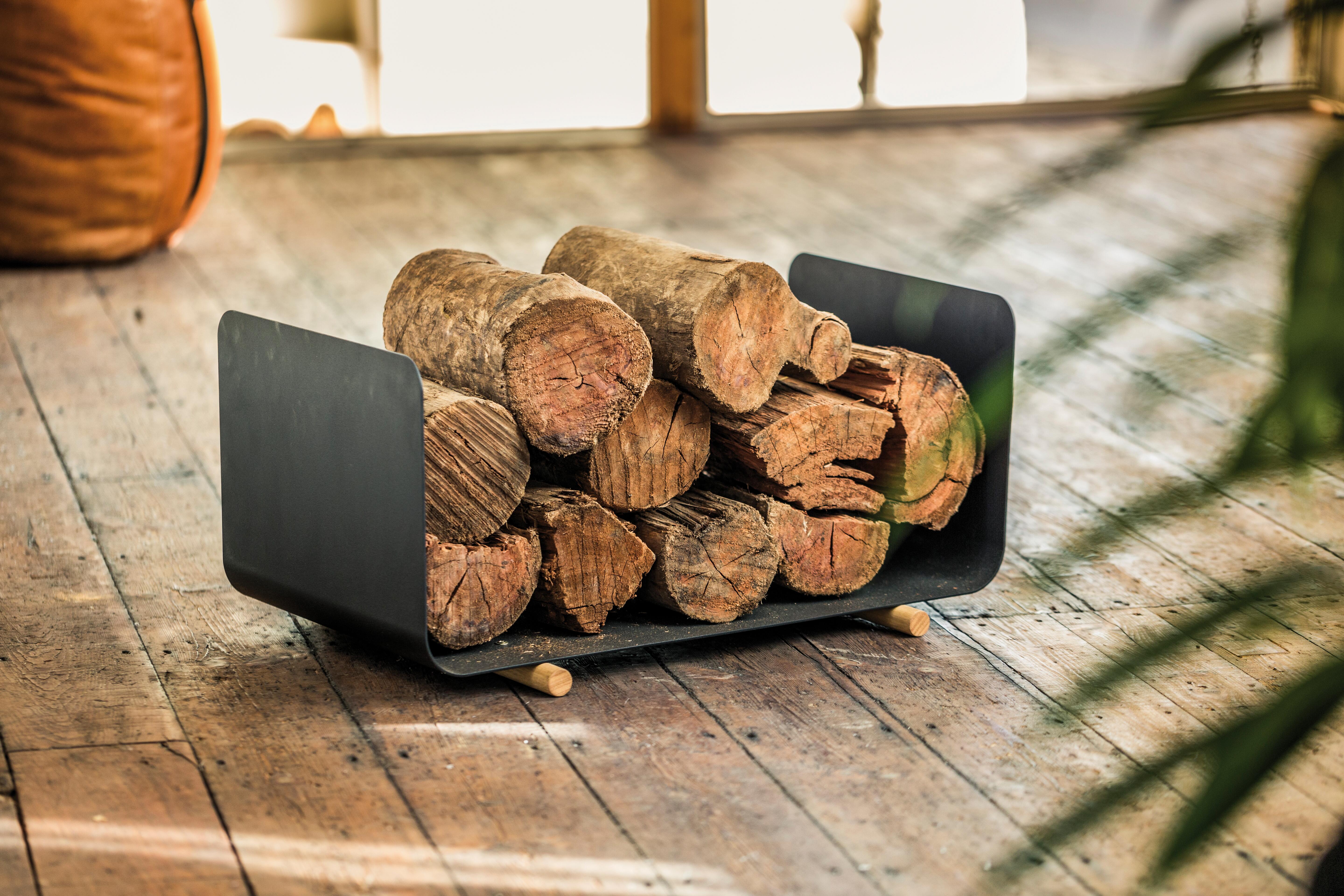 Range-bûche acier noir Skate big DEVAUX - 2