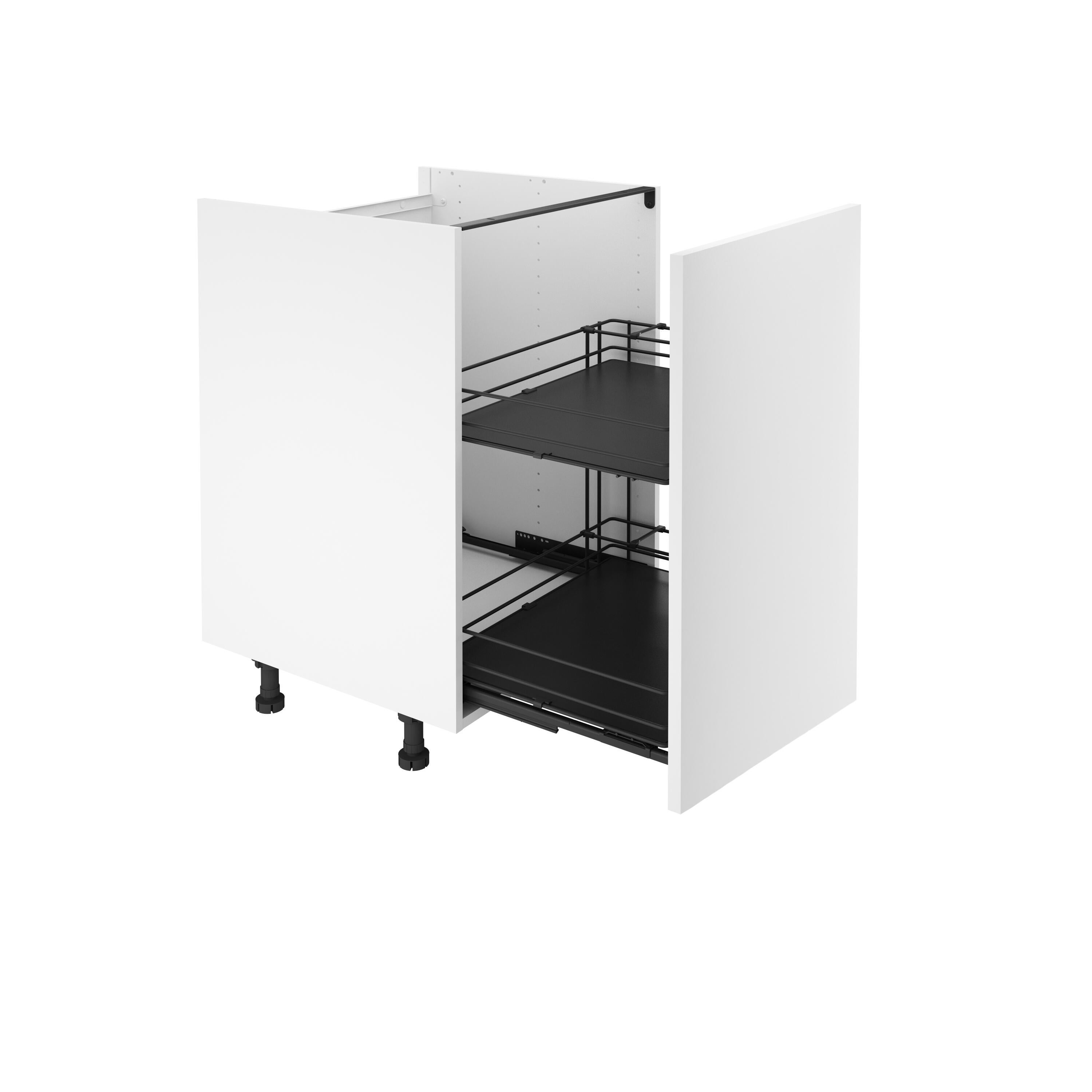 Panier de rangement pour armoire acier l.56.8 x P.46.5 x H.48.5 cm DELINIA ID - 2