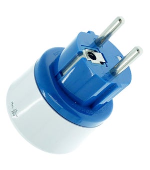 LENCENT 2X Adaptateur de Voyage France vers Italie, 2 Broches Europe vers 3 Broches Italienne