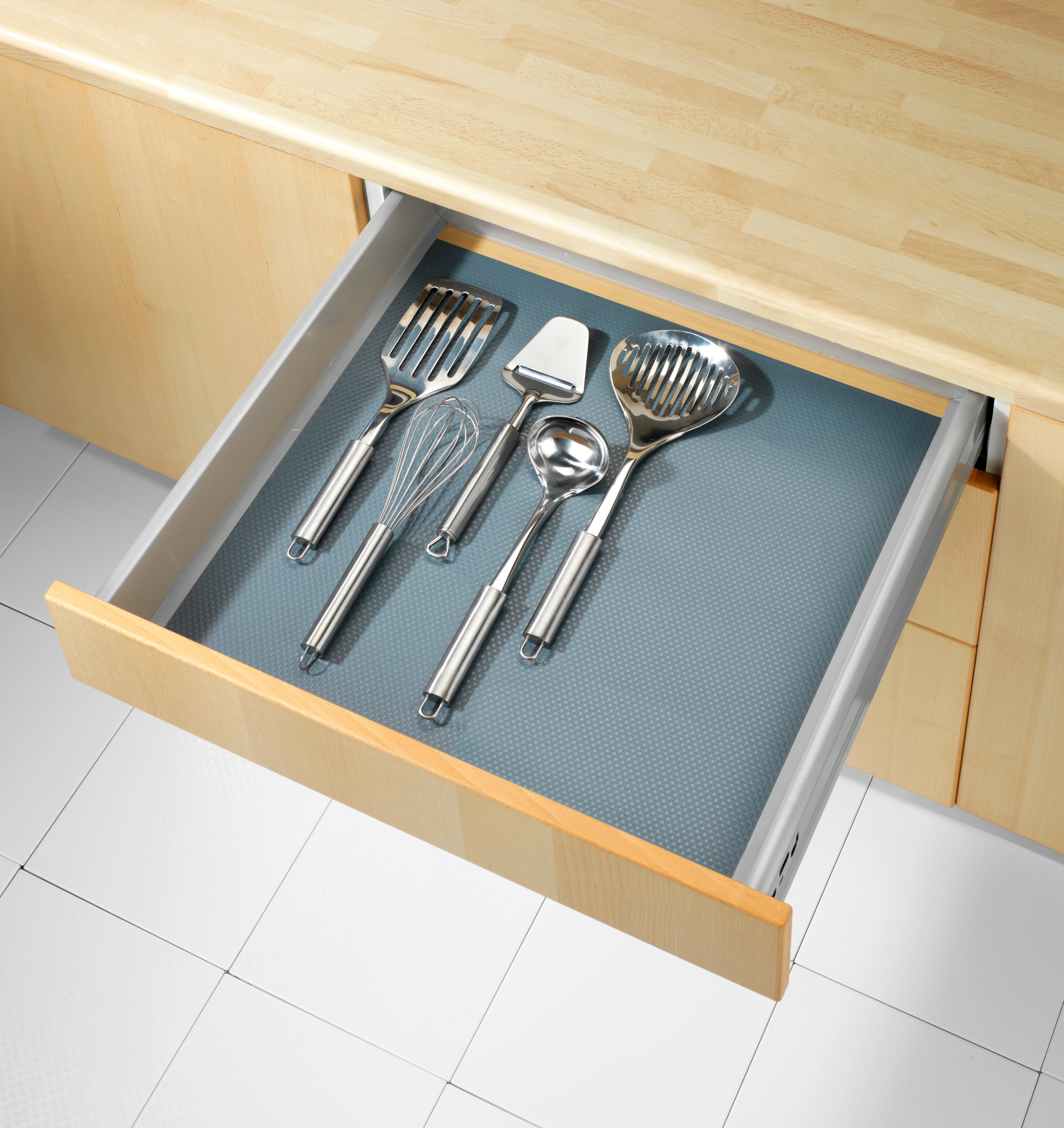 Tapis de protection pour tiroir gris épais 50x150 cm WENKO - 2