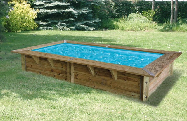 Piscine hors sol bois rectangulaire | Leroy Merlin