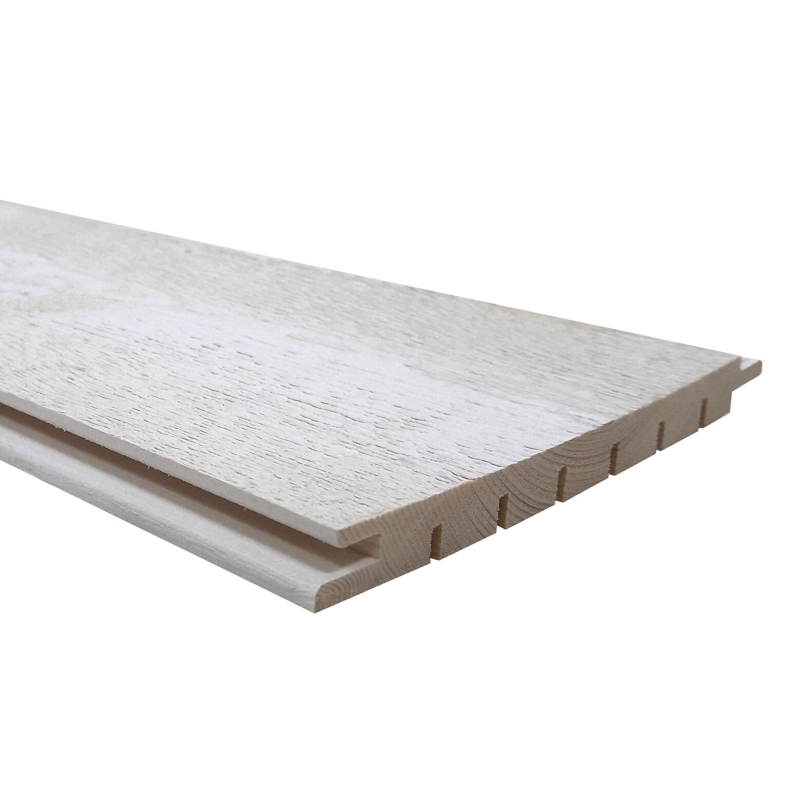Lambris bois épicéa blanc brut de sciage, L.205 x l.18 cm, Ep.16 mm - 2