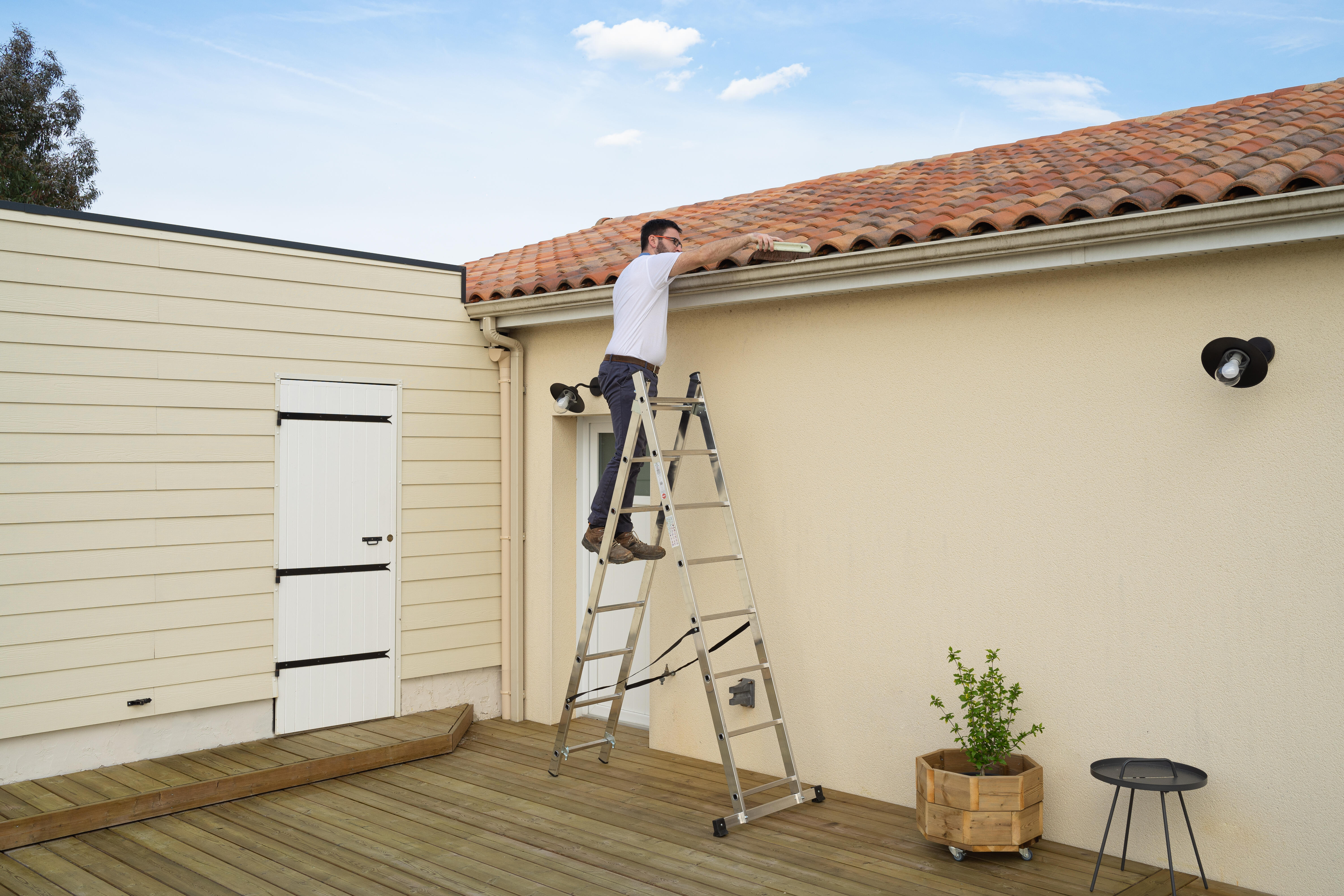 Echelle transformable aluminium HAILO 16 marches - 4