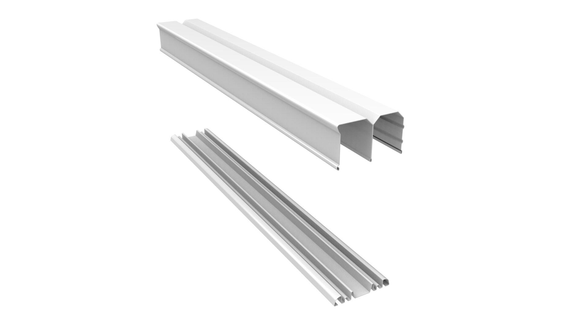 Lot de rails SPACEO blanc L.130 cm - 7