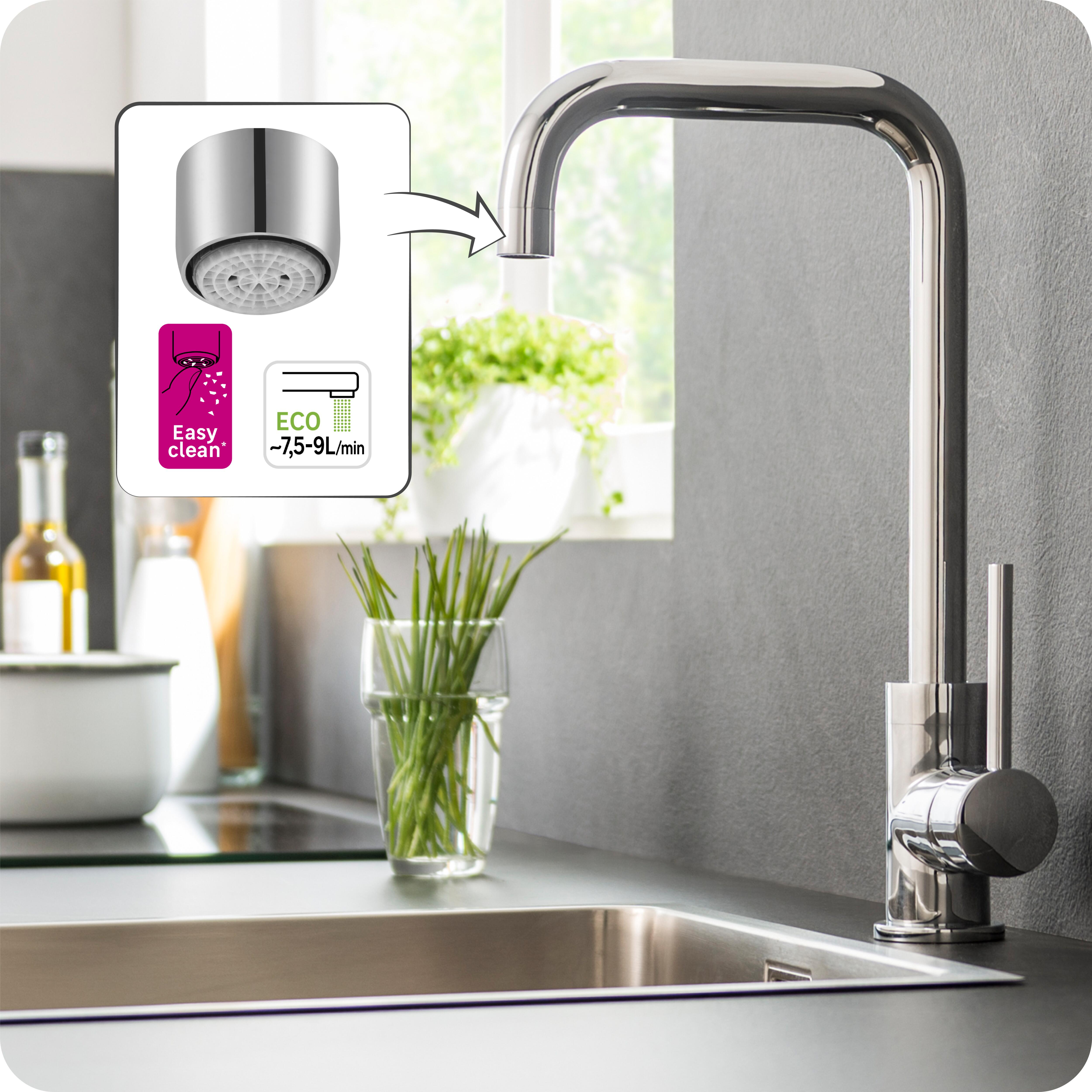 Mousseur robinet salle de bain, F22, easy clean , eco, EQUATION - 3