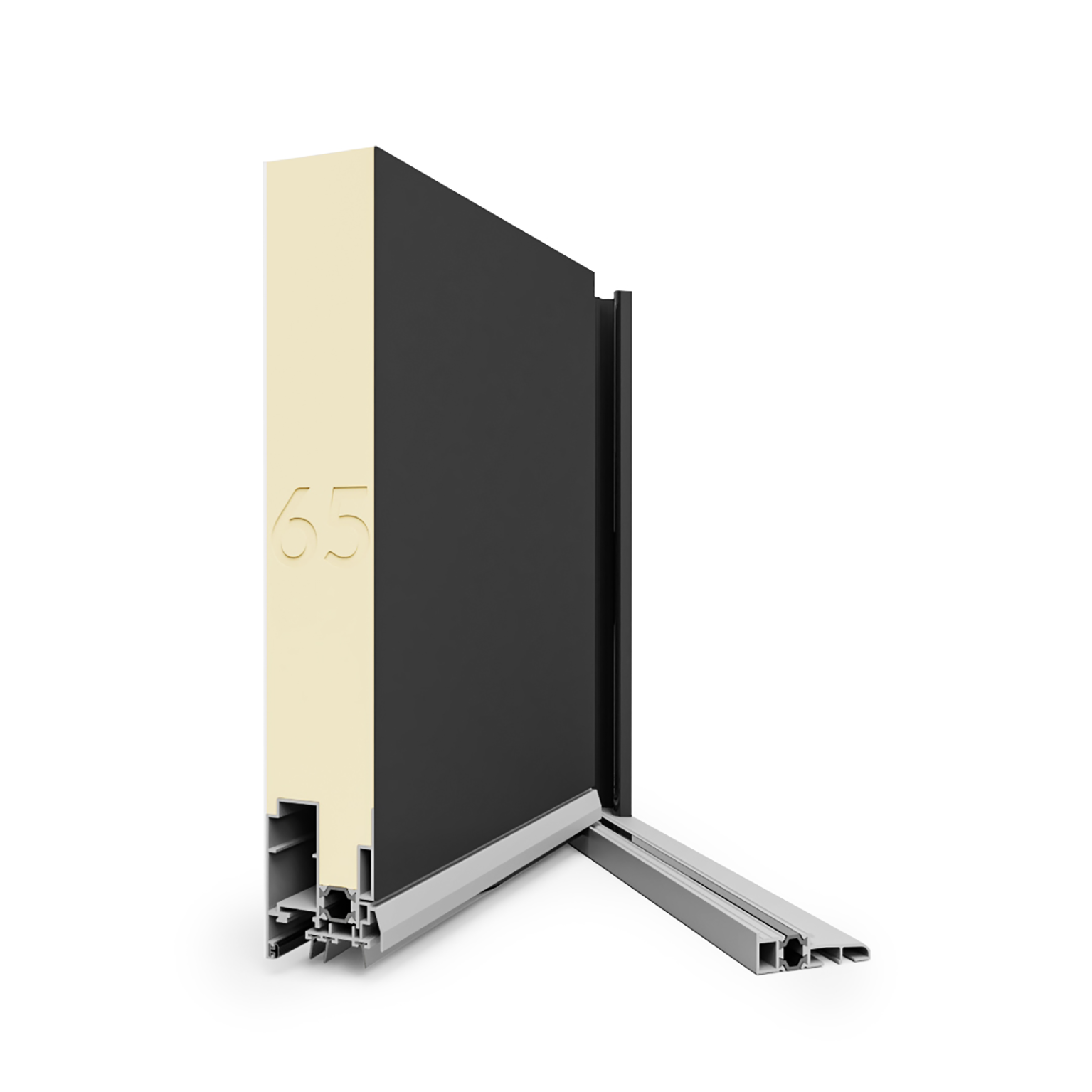 Porte d'entrée Alu Navia Essentiel H.215 x l.90 cm vitrée gris anthr., p. gauche - 7
