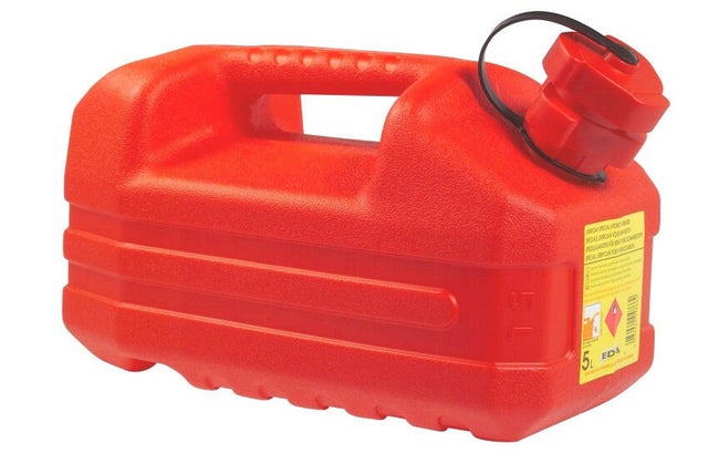 Jerrican en polyéthylène EDA rouge, 5 l