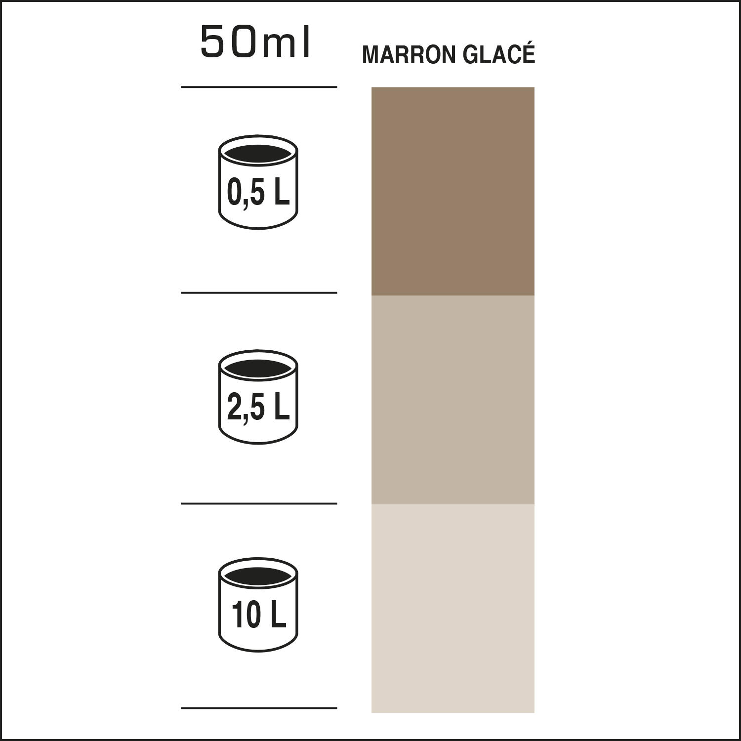 Colorant haute concentration LUXENS 50 ml marron glacé - 2