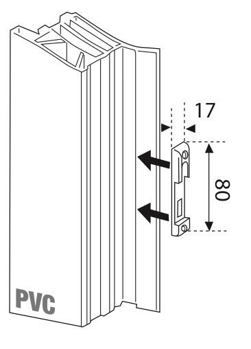Gâche galet pour PVC pour serrures multipoint encastrées, THIRARD - 2