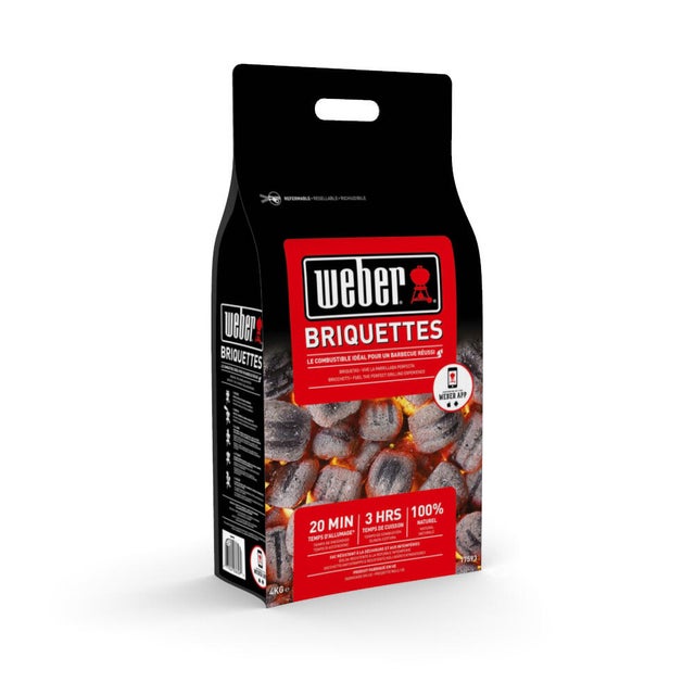 Briquettes de charbon WEBER, 4 kg