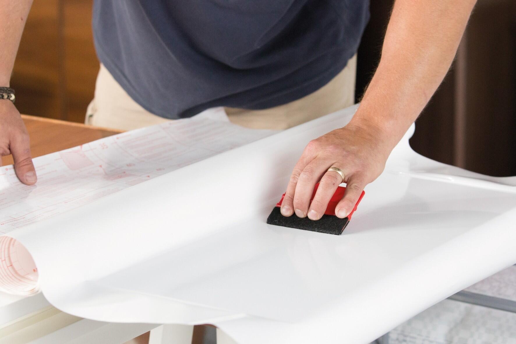 Adhésif décoratif D-C-FIX Uni brillant, blanc l.0.675 x L.2 m - 5