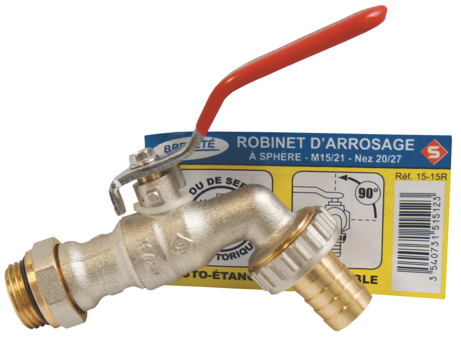 Robinet d'arrêt orientable auto-étanche, mâle / mâle 15 x 21 mm 20 x 27 mm - 2