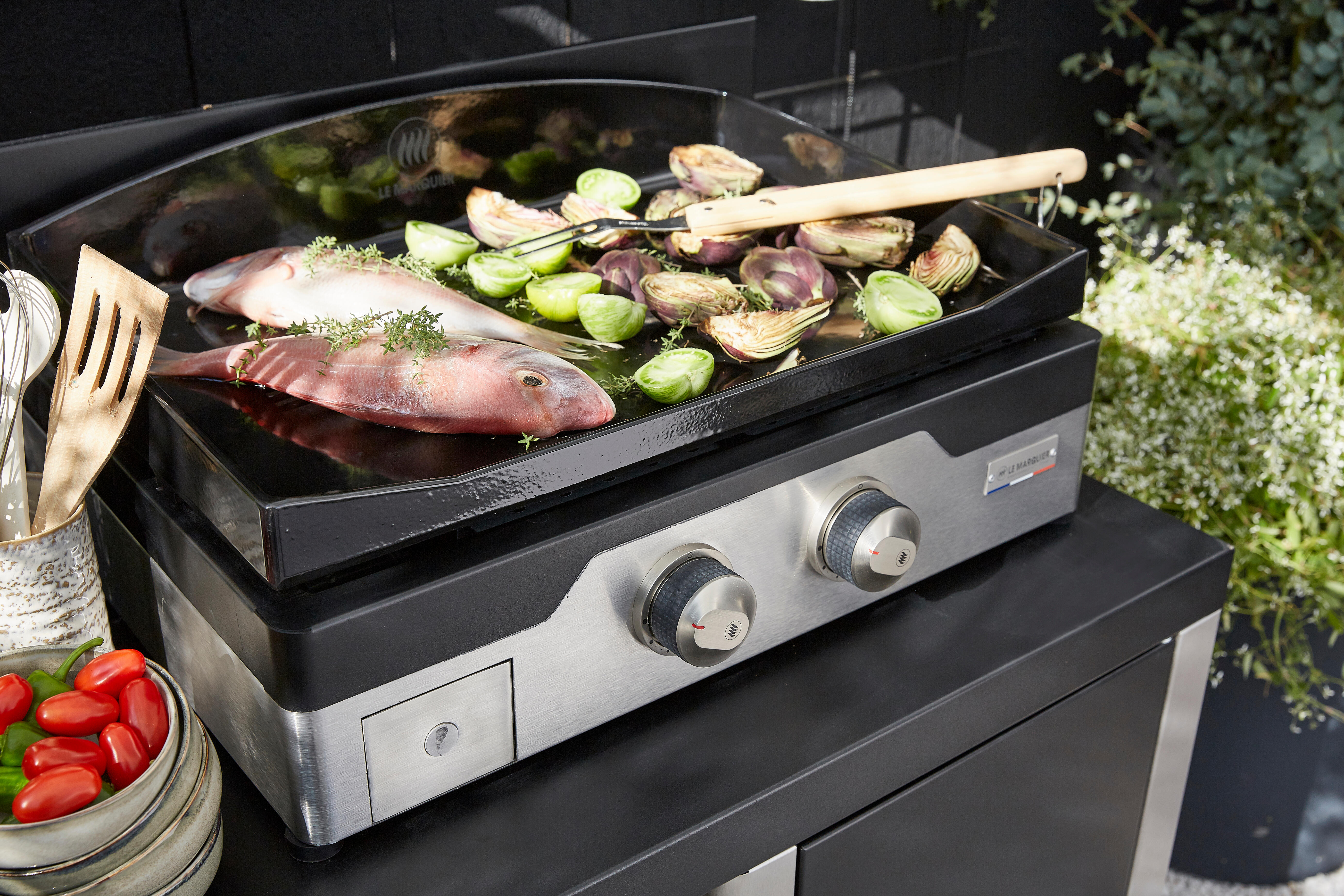 Plancha gaz LE MARQUIER Allure 260 - Noir / Inox - 4