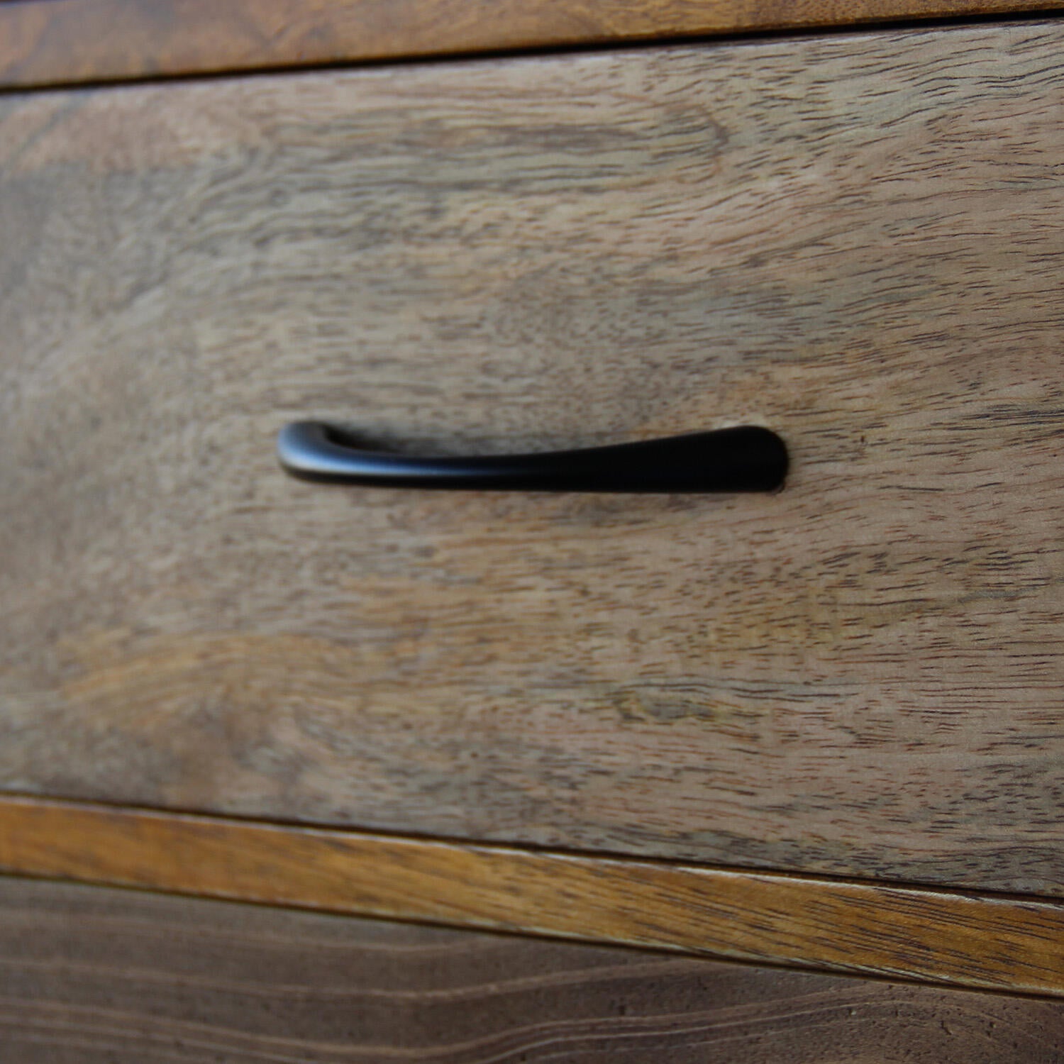 Poignée de meuble Arkea, zamak noir peint, entraxe 96 mm - 3