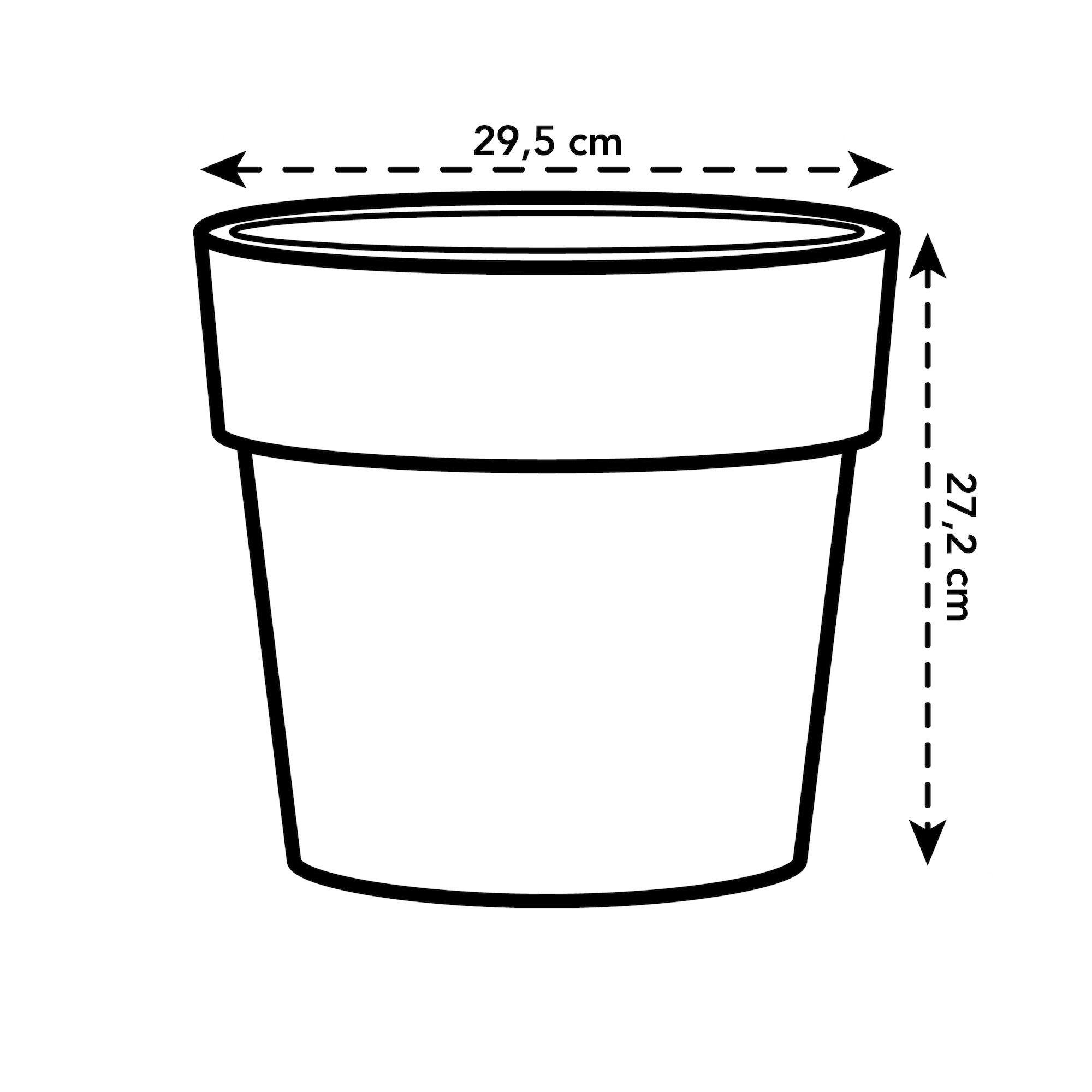 Pot polypropylène ELHO B.for original, Diam.22 x H.20.3 cm, blanc - 3