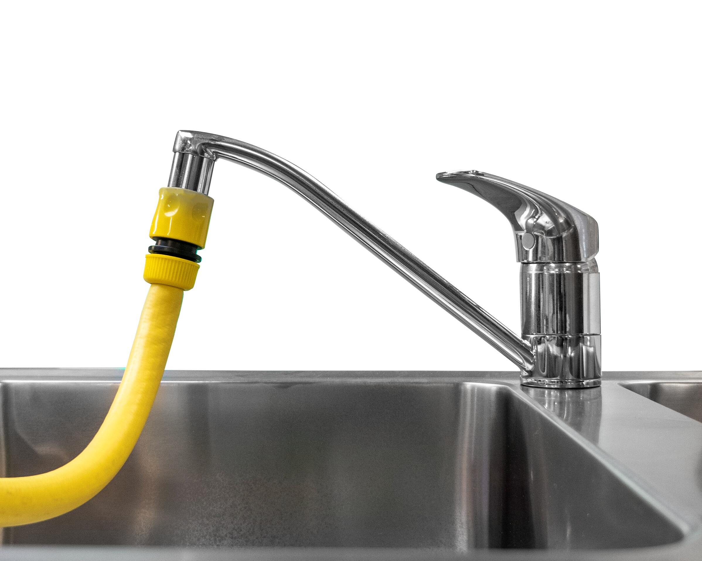 Raccord 2 en 1 + mousseur F22 M24 pour tuyau d'arrosage, REGARDS INTERNATIONAL - 2