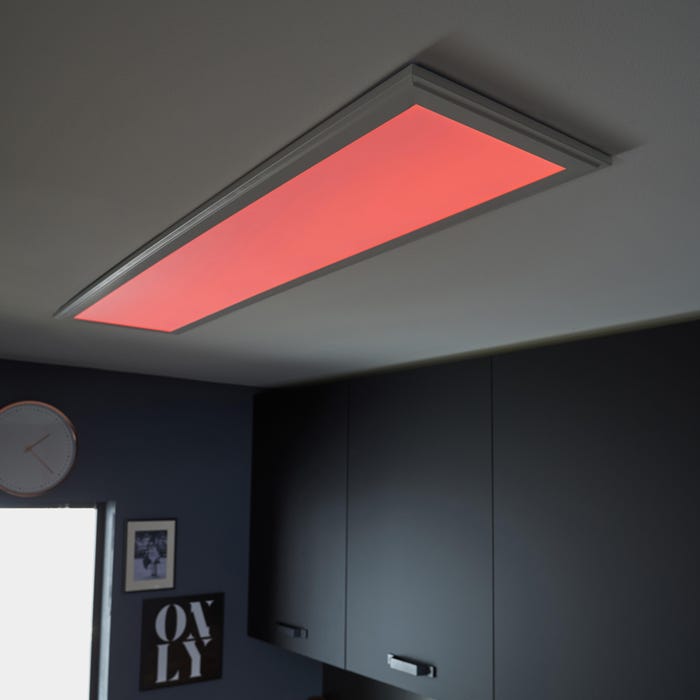 Panel LED łączy się poprzez aplikację Enki