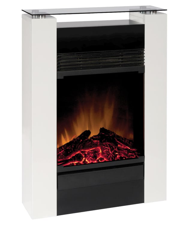Cheminée électrique Gisella blanc Optiflame DIMPLEX