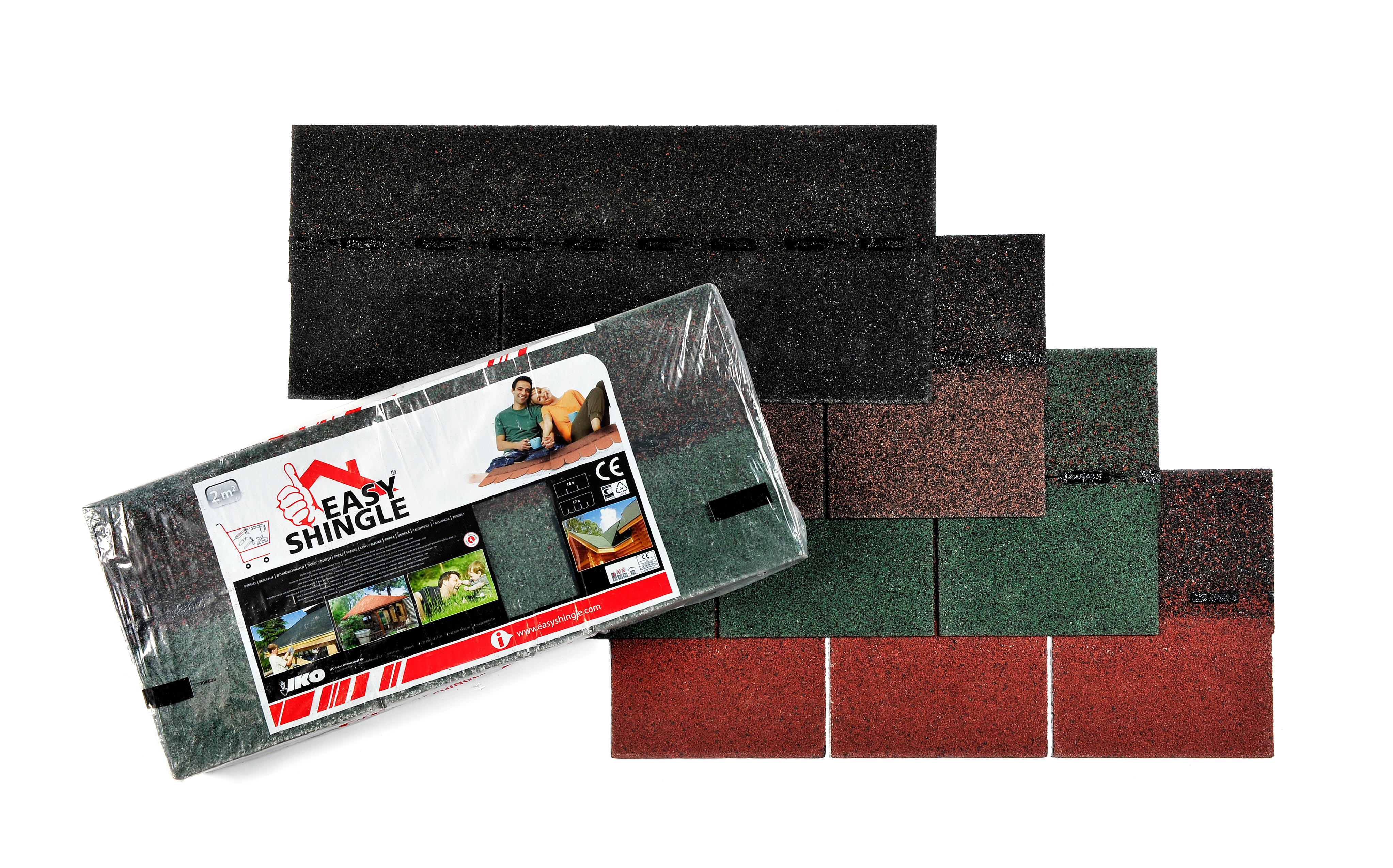 Bardeau rectangle bitume noir l.0.336 x L.0.78 m IKO - 6