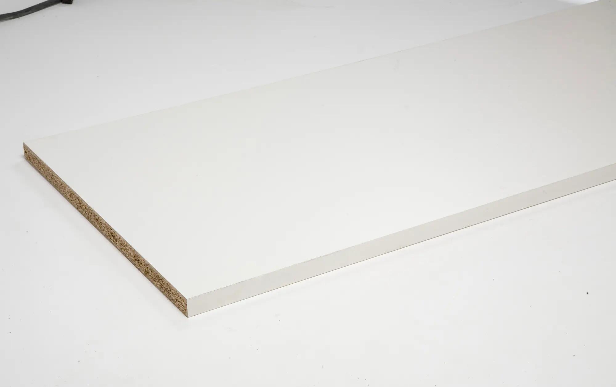 Tablette aggloméré mélaminé super blanc UNILIN, L.250 x l.65 cm x Ep.28 mm - 7