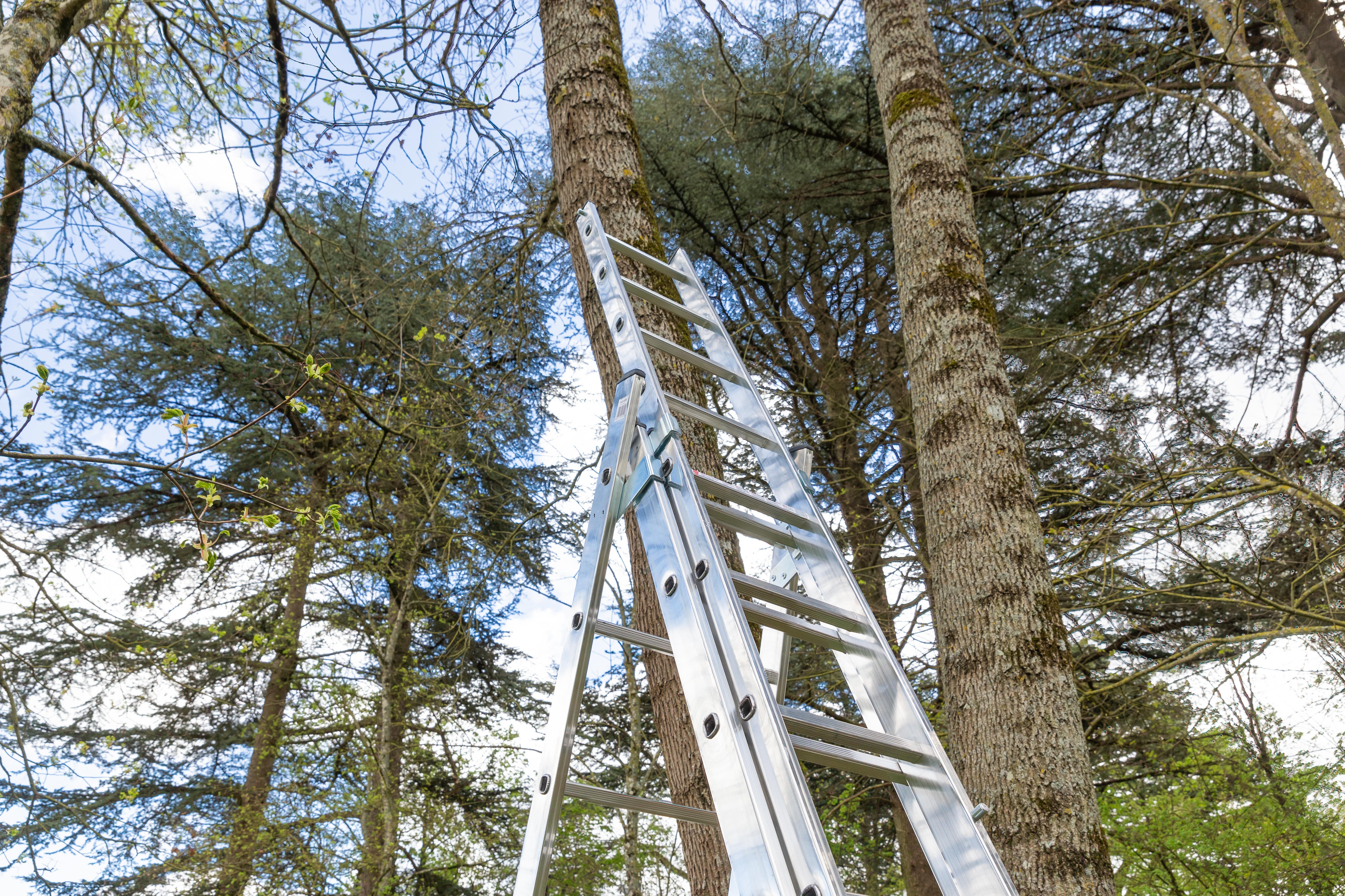 Echelle transformable aluminium HAILO 3 x 7 marches - 12