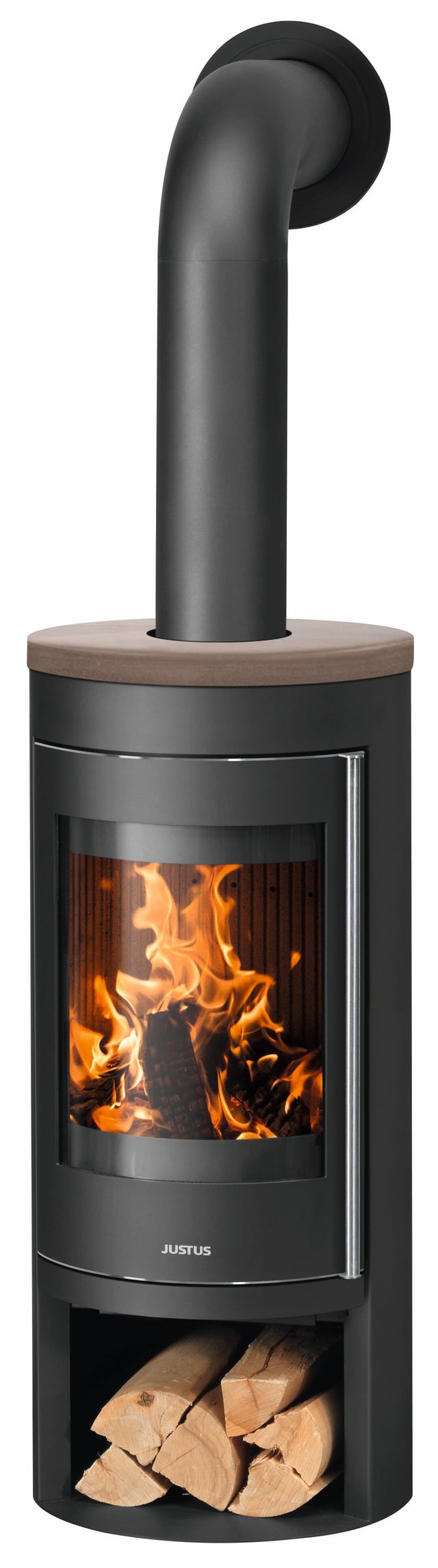 Poêle à bois JUSTUS Mino 2.0 noir, 5.5 kW