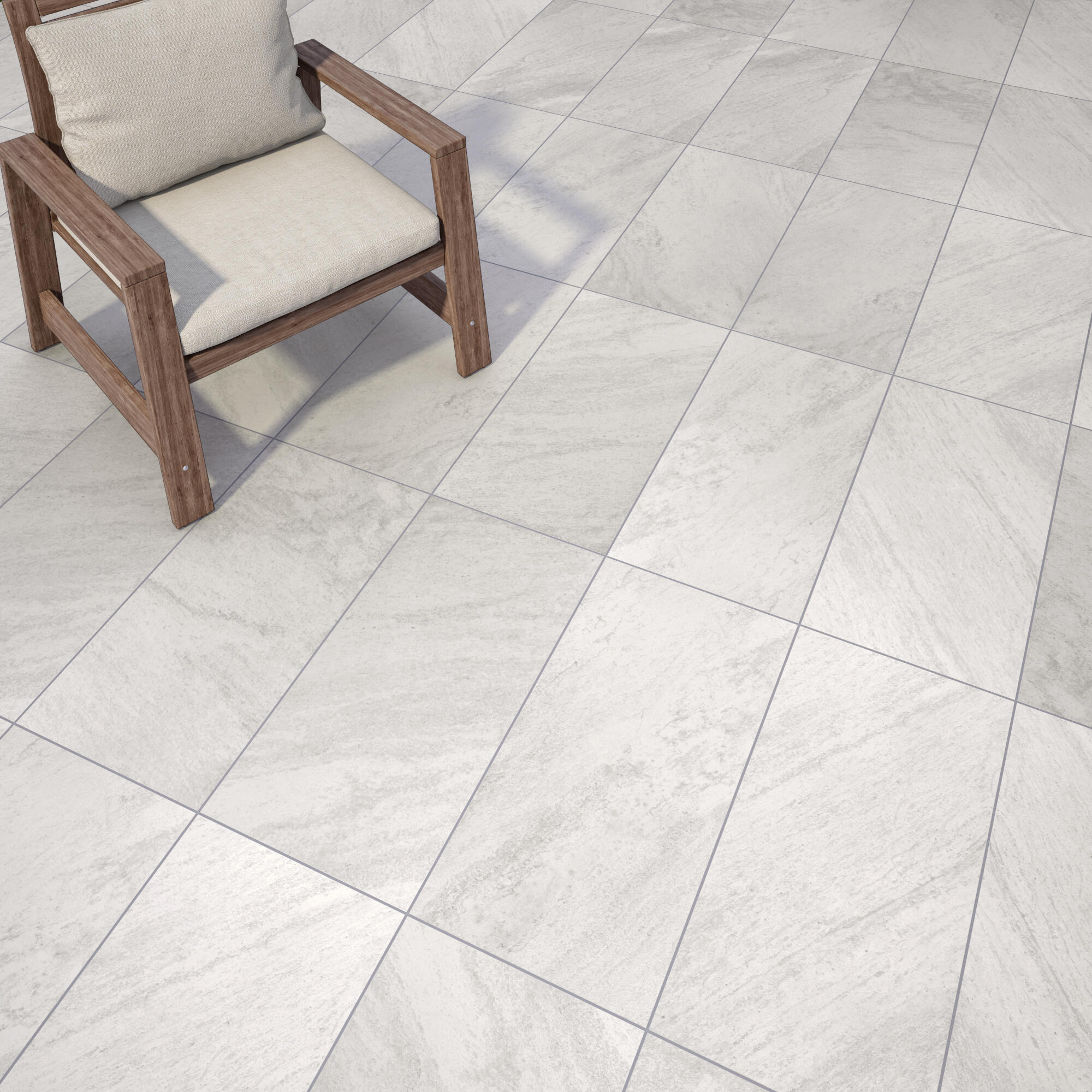 Nez de marche carrelage Sicile blanc x L.30 cm - 3