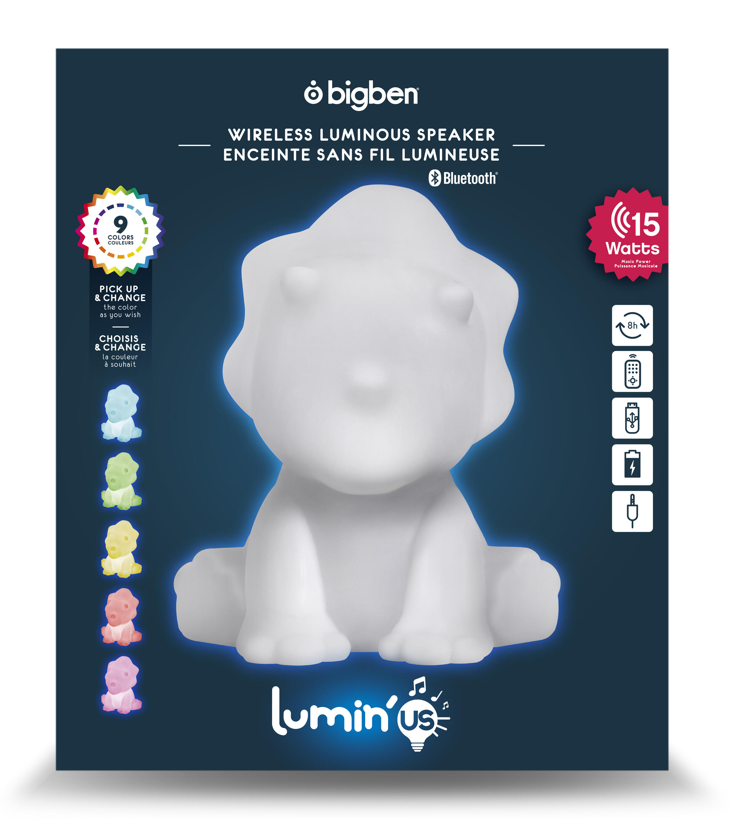 Lampe Dino rechargeable, H.36.3 cm, LED - 6