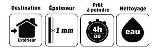 Enduit de lissage TOUPRET Liss bois blanc, 1,25KG - 6