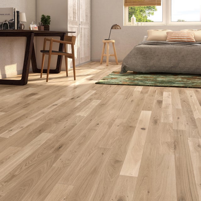 Parquet massif chêne naturel bohème huilé S FAIRFLOOR, l.9 cm