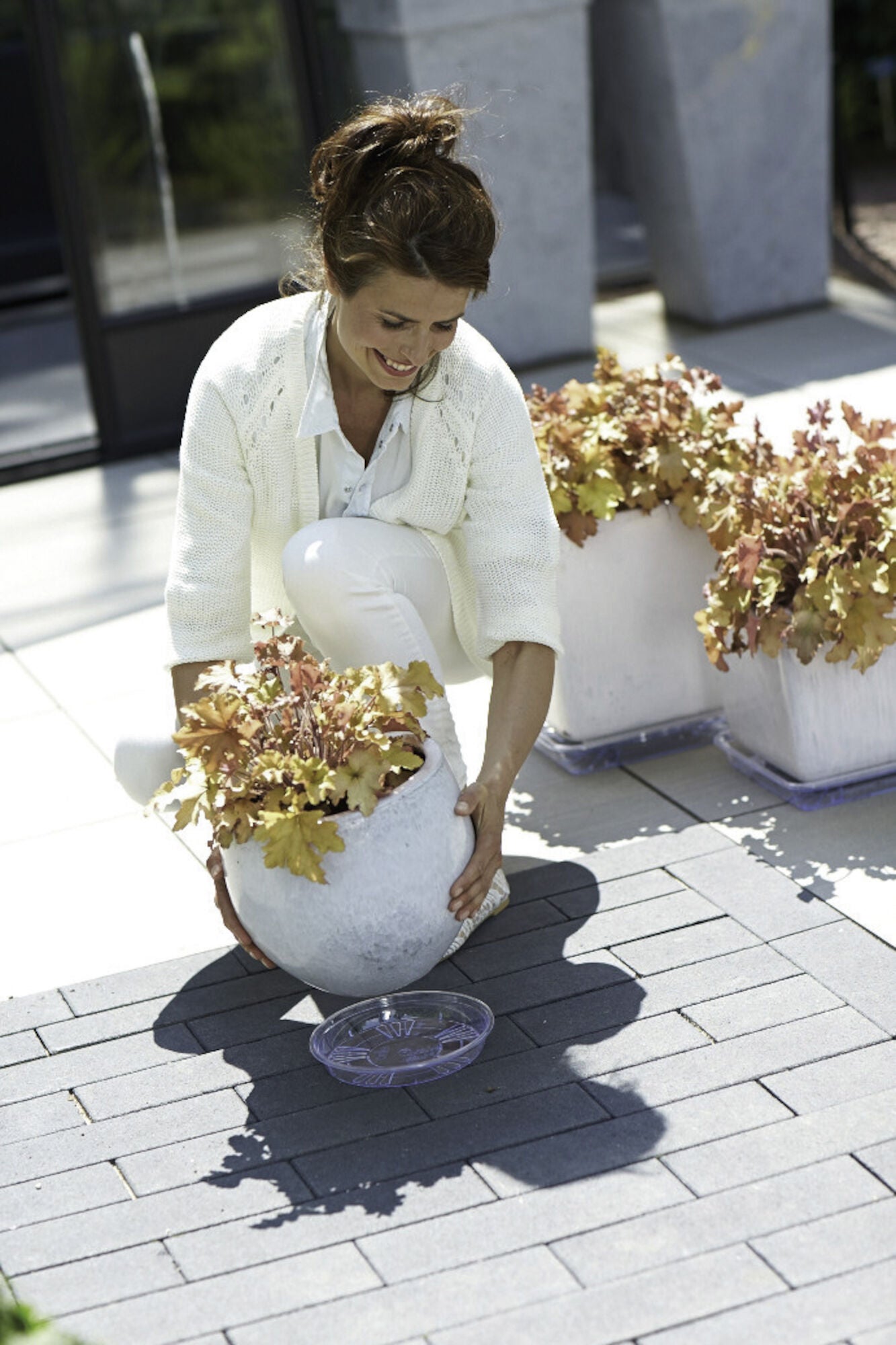 Soucoupe plastique ELHO Diam.18.1 L.18.1 x l.18.1 x H.2.7 cm transparent - 3