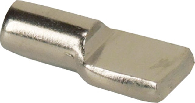 20 taquets d'étagère à enfoncer, acier chrome, Diam.5 mm