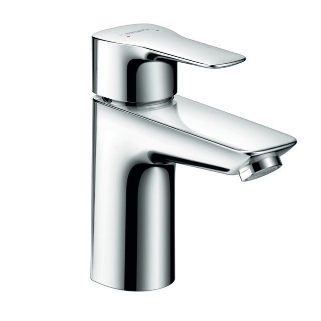 Rubinetto per lavabo a canna media getto laminare cristallino My Sport L cromato lucido HANSGROHE H 15.3 cm