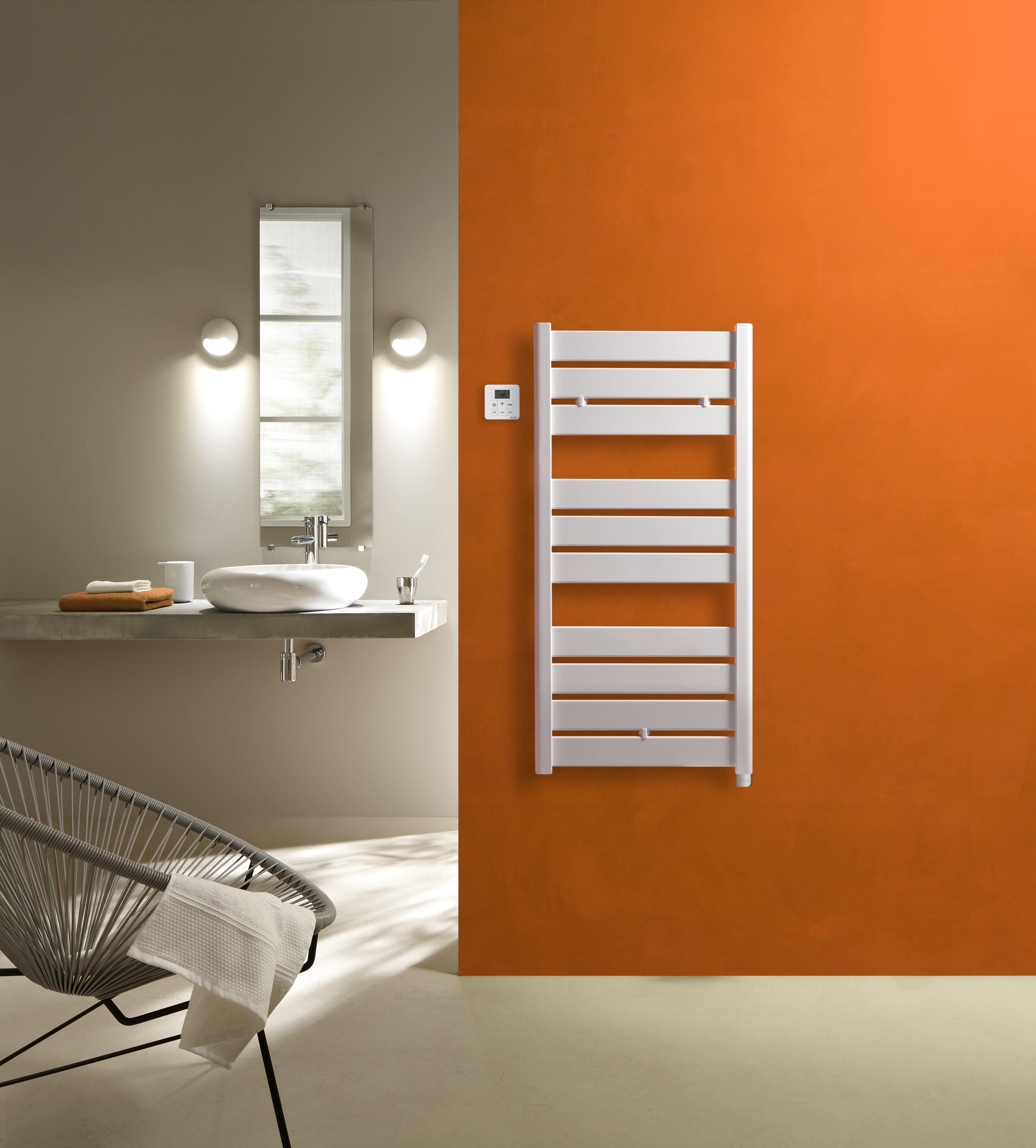 Sèche-serviettes électrique à inertie fluide ACOVA 500W, H109.4 x l50 cm Madras  - 2