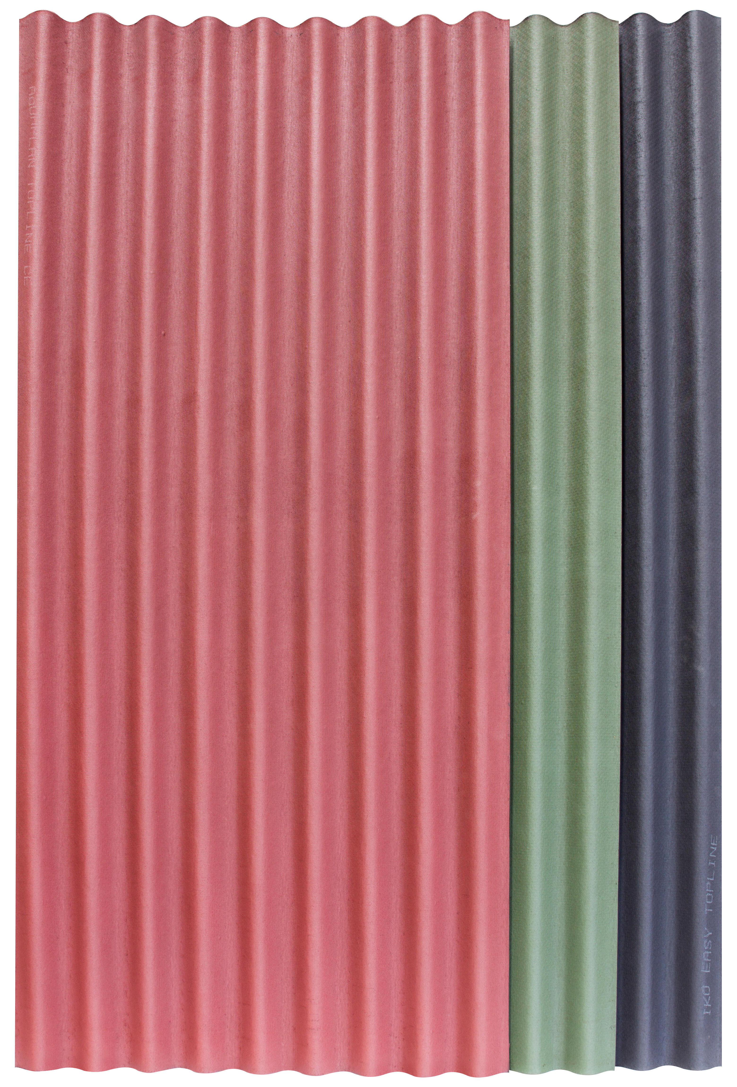 Plaque ondulé bitume rouge l.0.86 x L.2 m IKO - 2