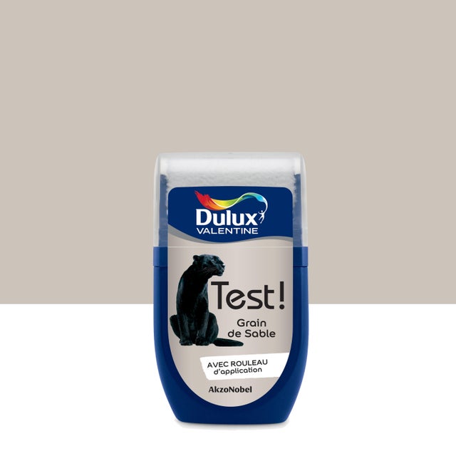 Testeur peinture mur grain de sable satin DULUX VALENTINE Crème de couleur 0.03L