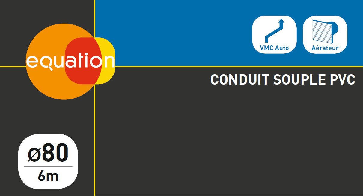 Conduit souple pvc EQUATION, Diam.80/80 mm, L.6 m Csp80 - 3