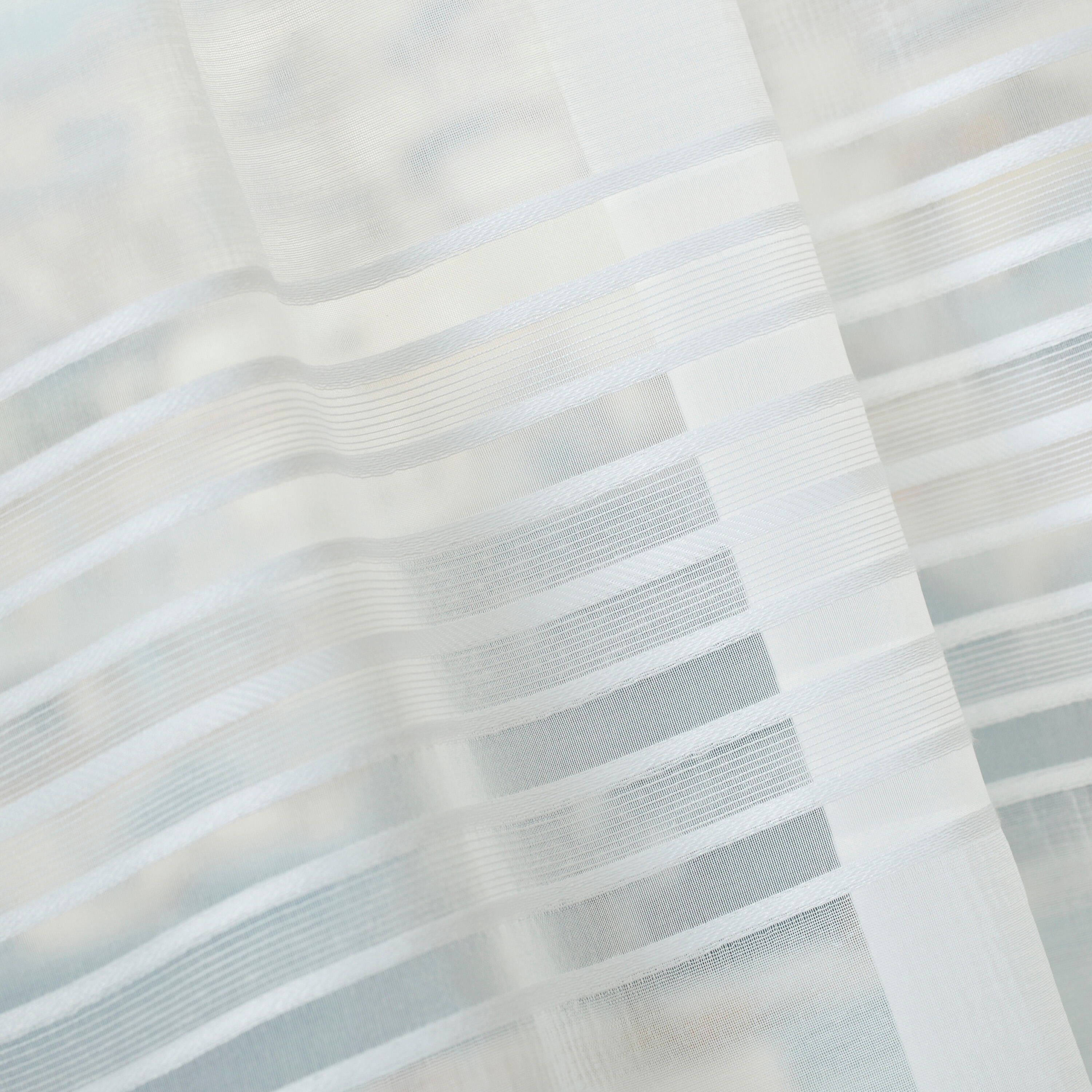 Vitrage tamisant, Diana, blanc H.210 x l.90 cm - 2