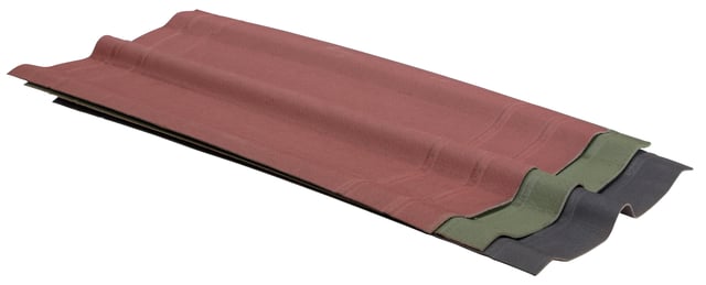 Faîtière bitumée pour plaque vert, L.1 m