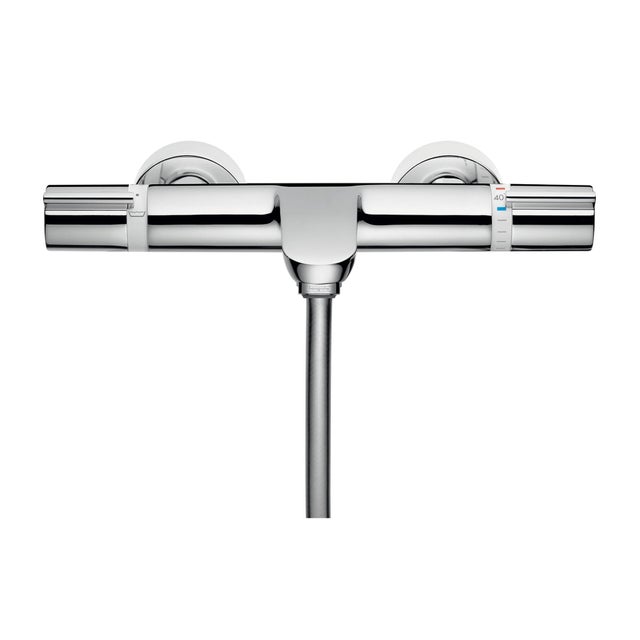 Rubinetto per vasca getto laminare cristallino Versostat per muro cromo HANSGROHE