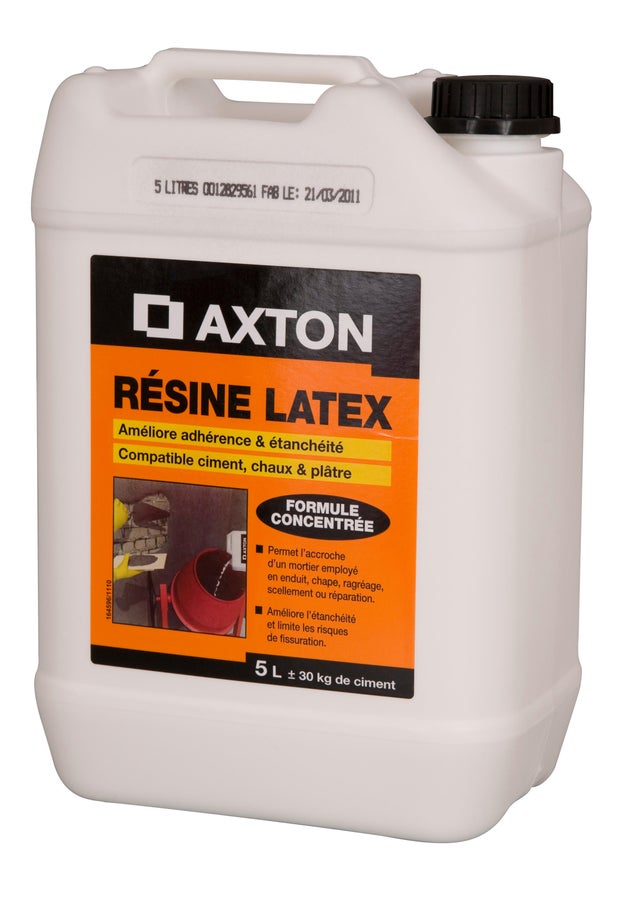 Résine d'adhérence concentrée pour mortier AXTON 5 l blanc
